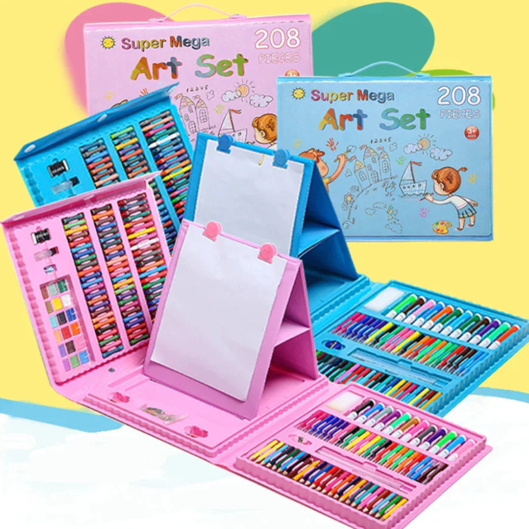 Set De Arte completo 🖌️ contiene 208 Piezas 🖌️ para la creatividad de niños y niñas 👦👧