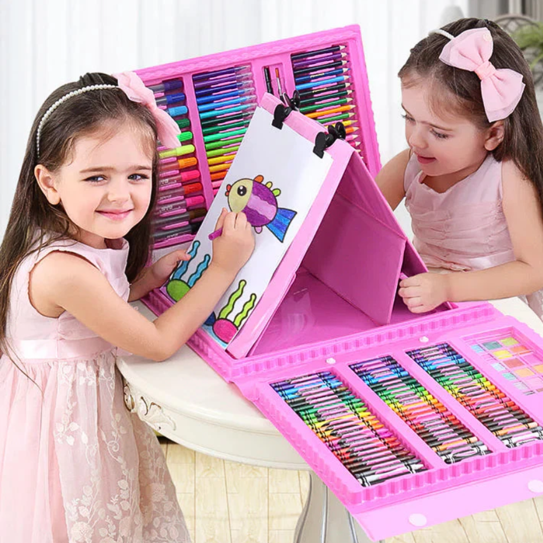 Set De Arte completo 🖌️ contiene 208 Piezas 🖌️ para la creatividad de niños y niñas 👦👧