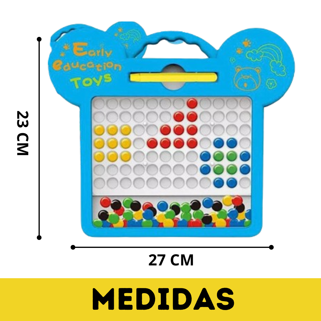 TABLERO DE DIBUJO MAGNÉTICO + 12 PIEZAS