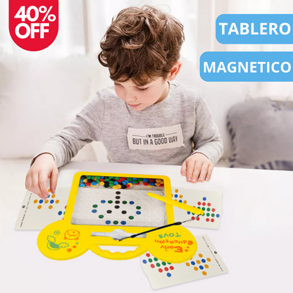 TABLERO DE DIBUJO MAGNÉTICO + 12 PIEZAS