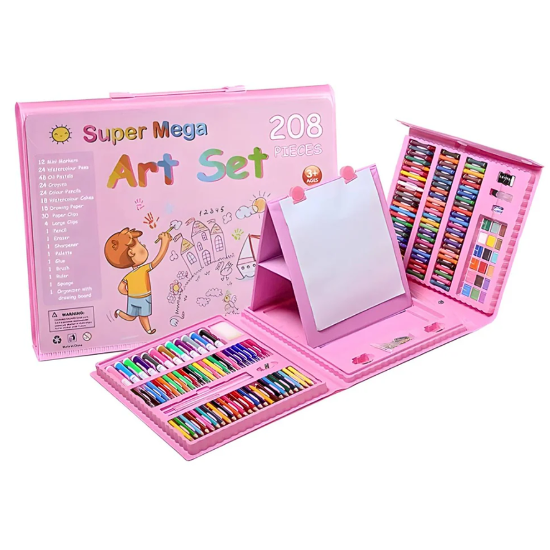 Set De Arte completo 🖌️ contiene 208 Piezas 🖌️ para la creatividad de niños y niñas 👦👧