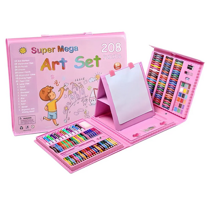 Set De Arte completo 🖌️ contiene 208 Piezas 🖌️ para la creatividad de niños y niñas 👦👧