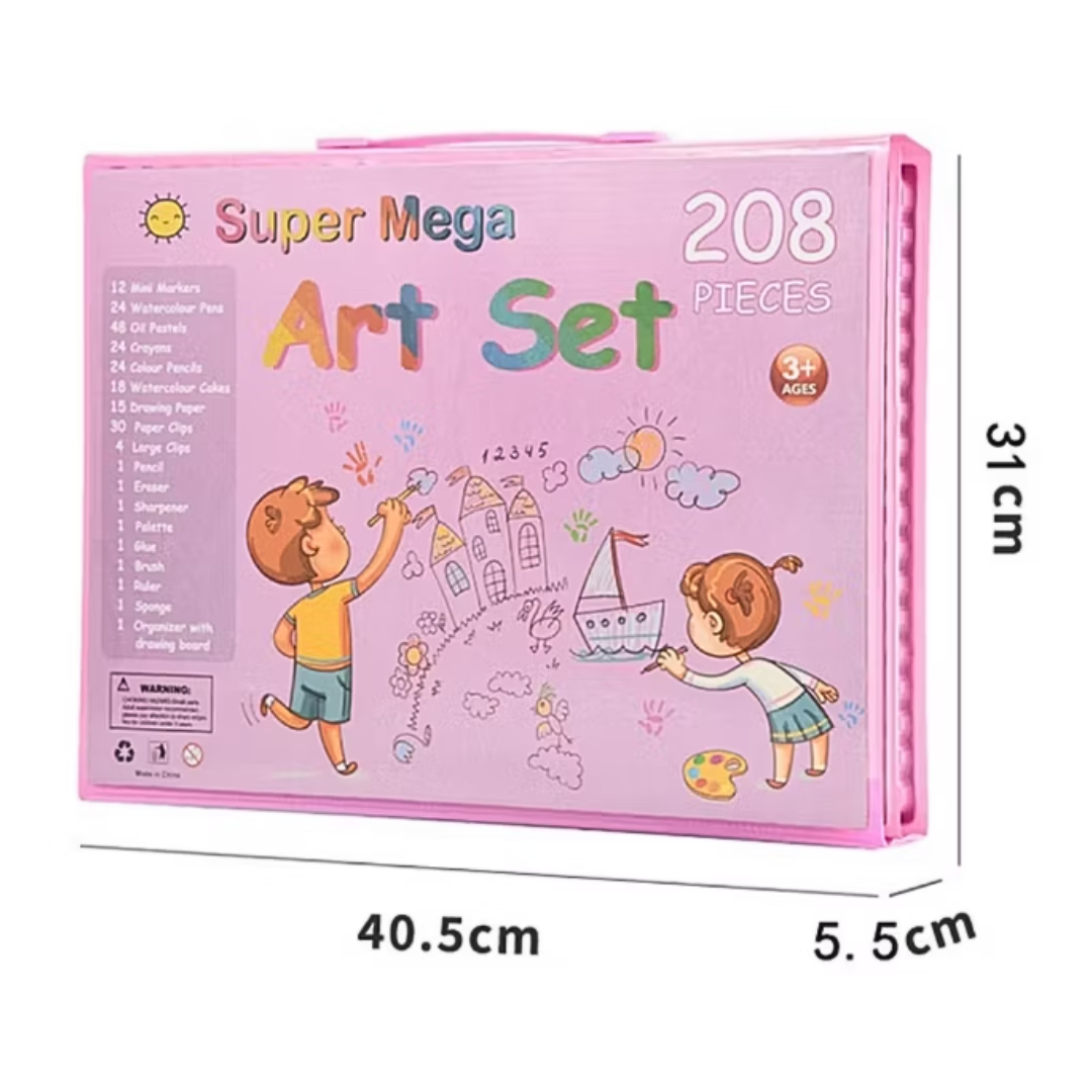 Set De Arte completo 🖌️ contiene 208 Piezas 🖌️ para la creatividad de niños y niñas 👦👧