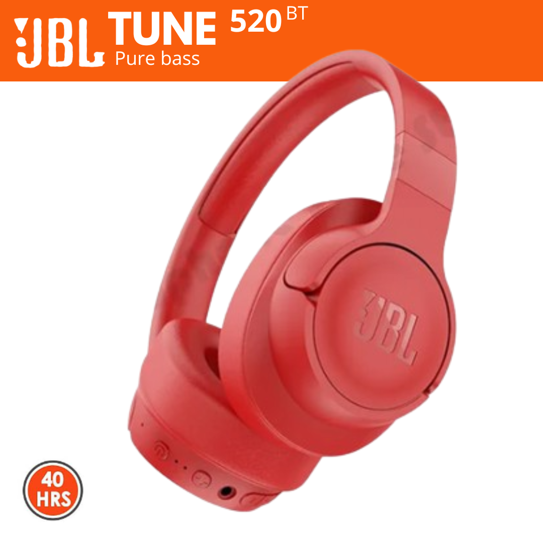 Audifonos bluetooth JBL  pure bass sound tune 520bt